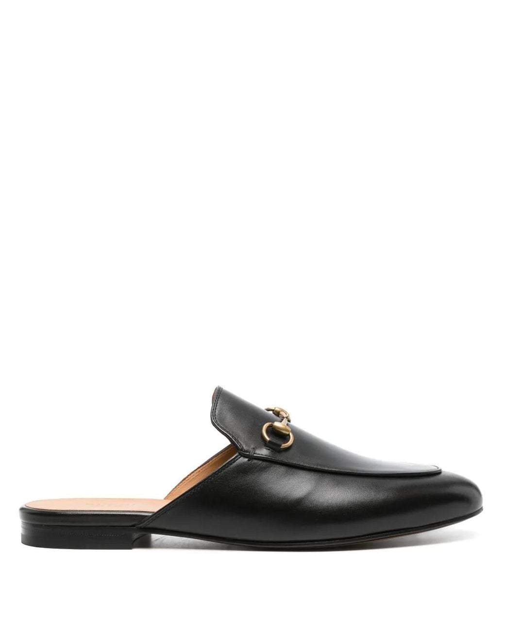 Gucci Black Princetown Leather Mules