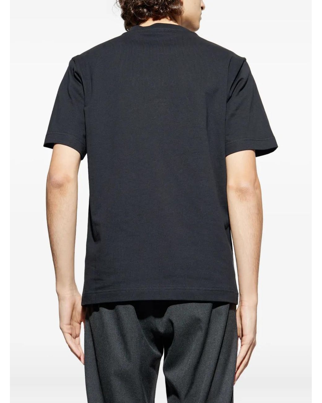 Burberry Black Ekd Cotton T-Shirt for men