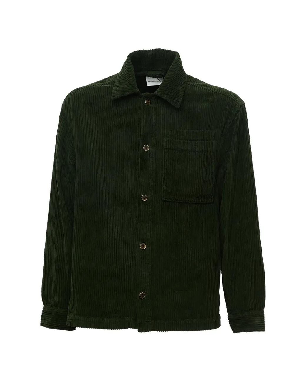 Drole de Monsieur Green Corduroy Shirt Jacket for men
