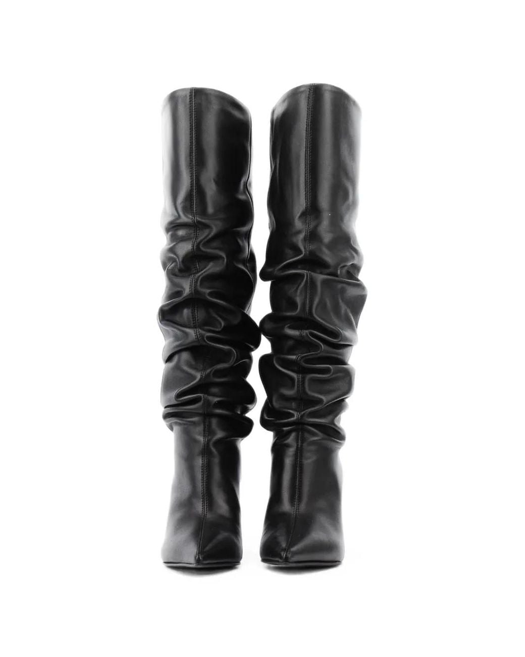 Le Silla Black Bella Slouched Knee-High Boots