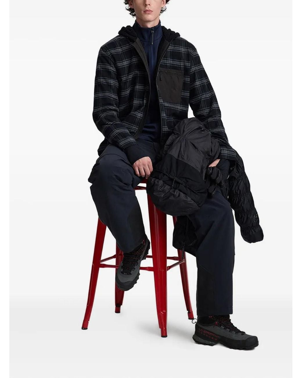 Aztech Mountain Blue Loge Peak Hooded Jacket for men
