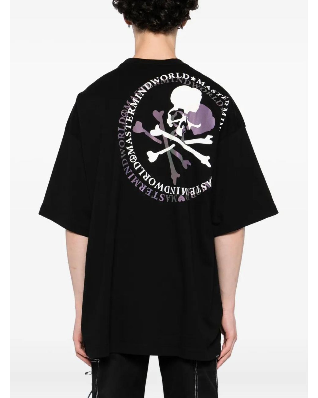MASTERMIND WORLD Black Skull Graphic T-Shirt for men