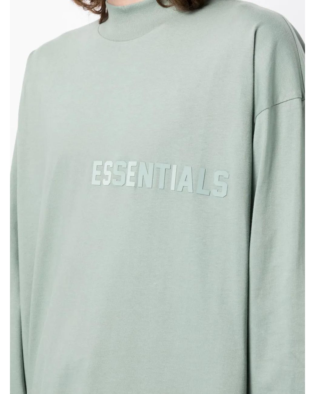 Fear Of God Green Long-Sleeve Cotton T-Shirt for men