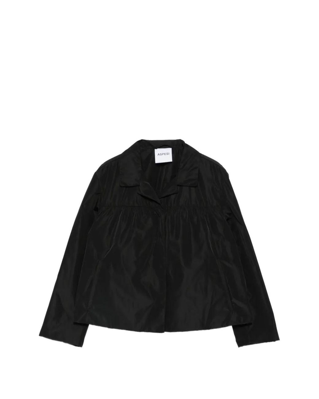 Aspesi Black Buttoned Long-Sleeve Jacket