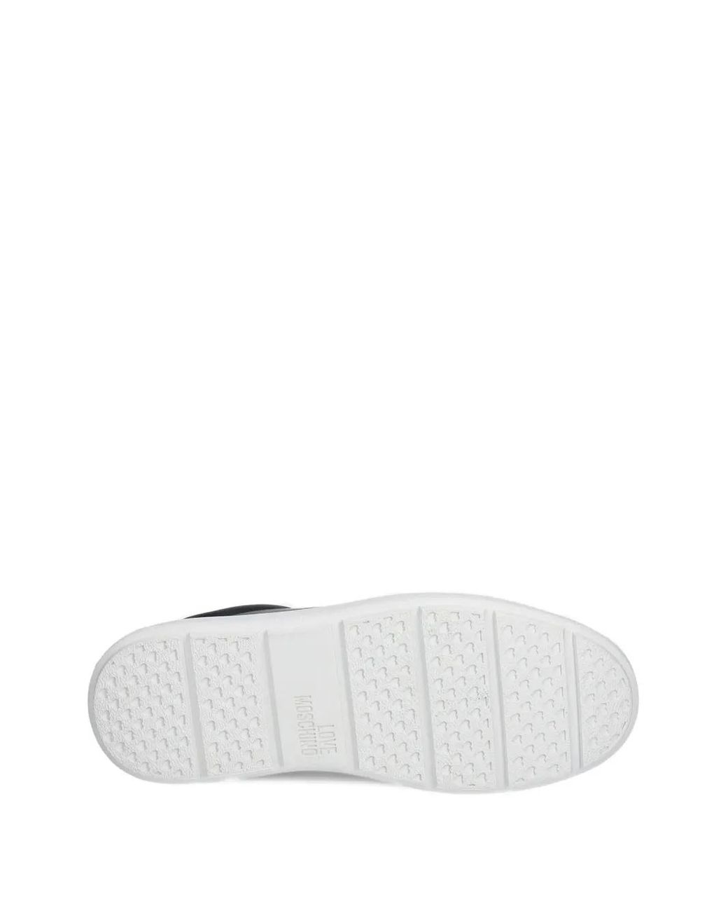 Love Moschino Black Embellished Lace-Up Sneakers