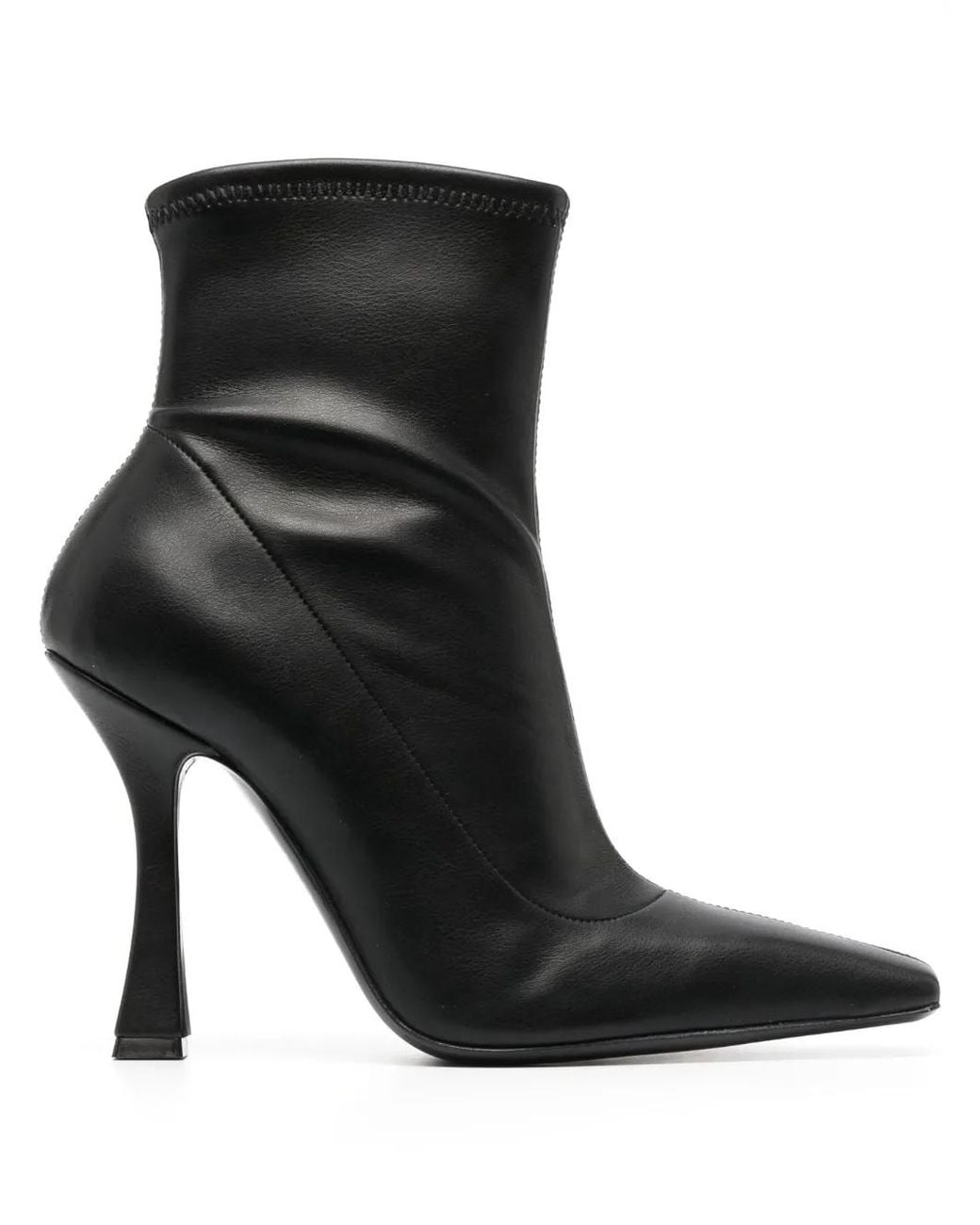 Casadei Black Geraldine 100Mm Leather Boots