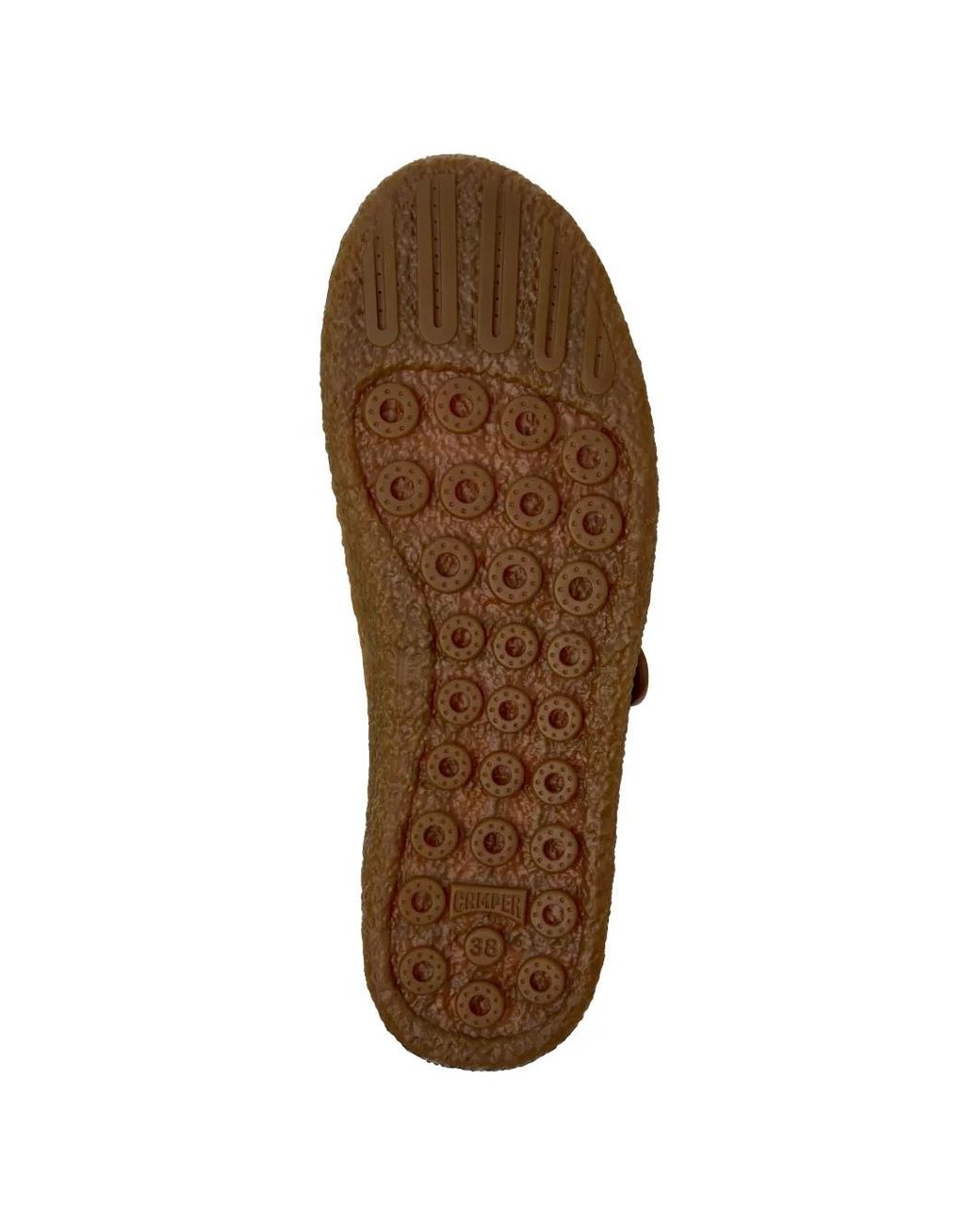 Camper Brown Peu Terreno Suede Ballet Flats
