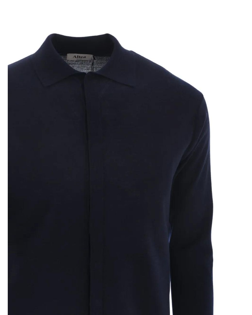 Altea Blue Collared Sweater for men