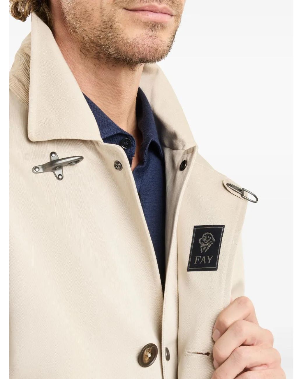 Fay Natural Morning Raincoat for men