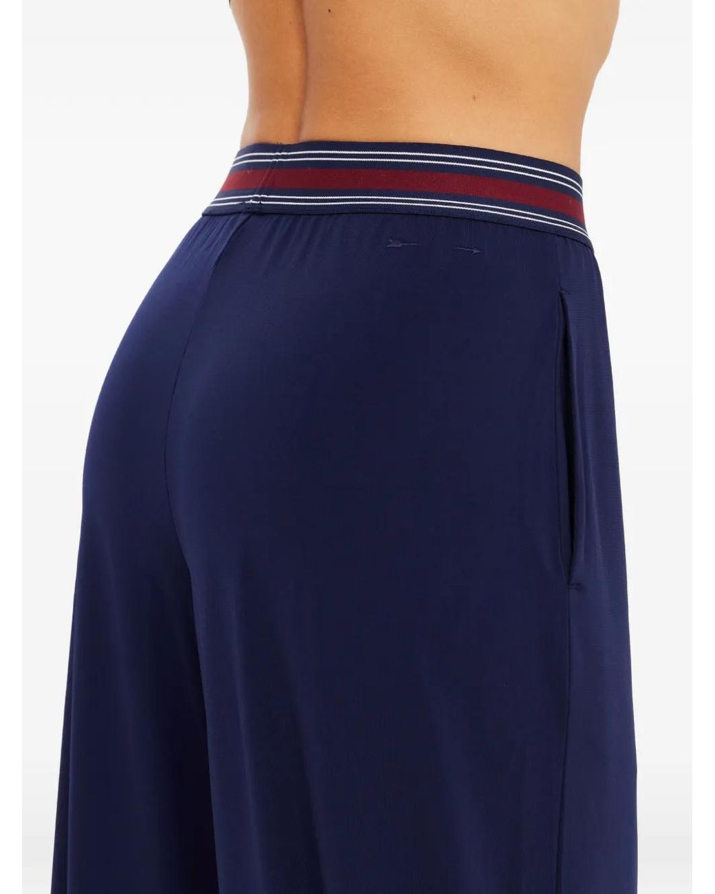 The Upside Blue Harlan Wide-Leg Trousers
