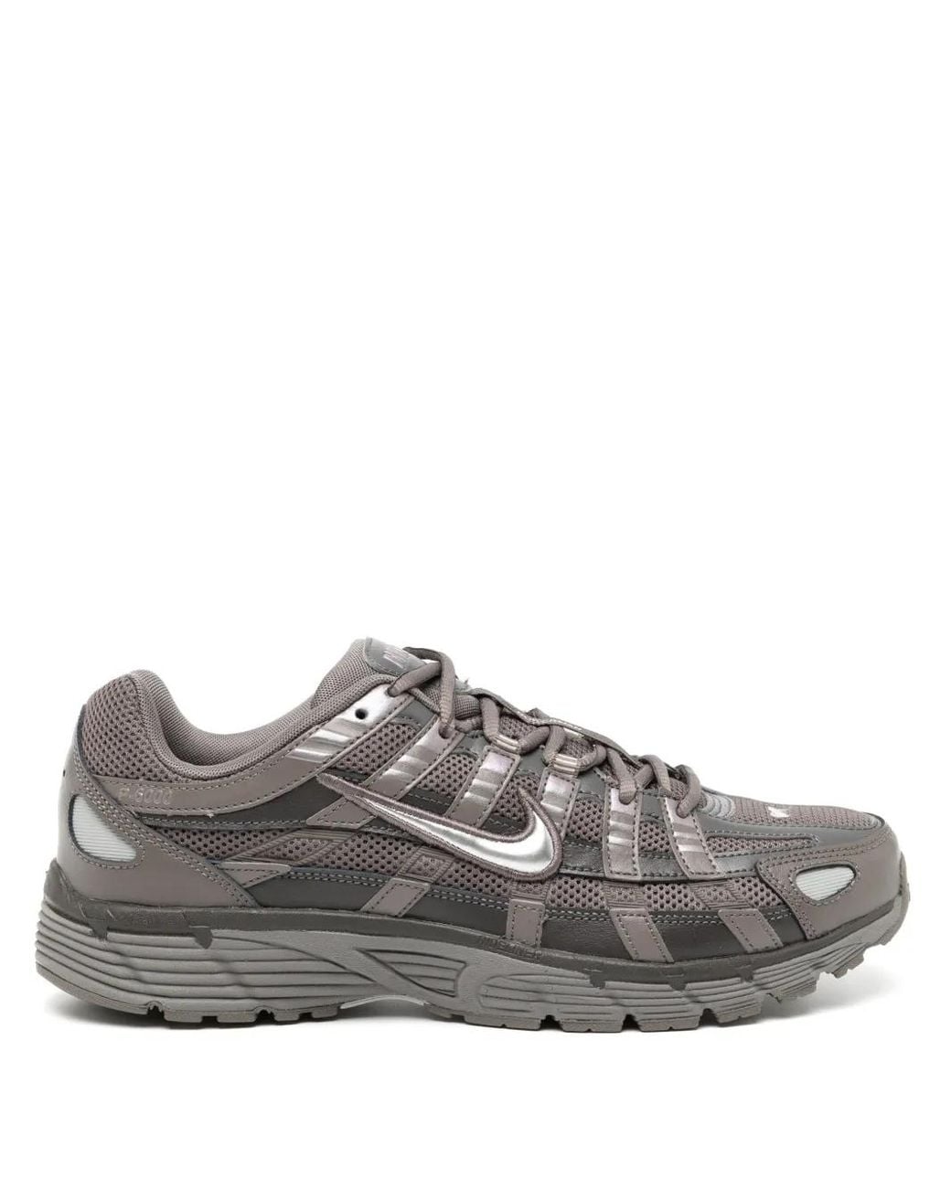 Nike Gray P-6000 Panelled Mesh Sneakers