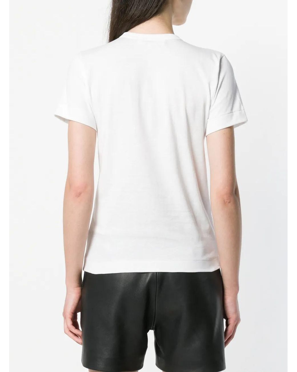 COMME DES GARÇONS PLAY White Camouflage Heart T-shirt