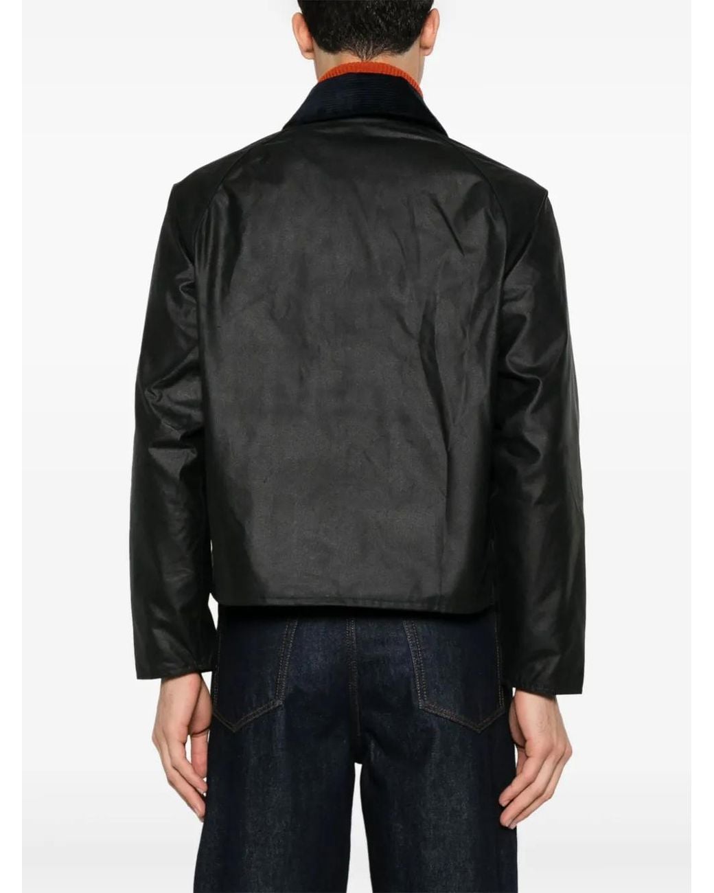 Barbour Black Corduroy Collar Jacket for men