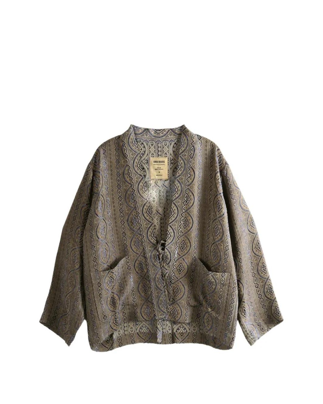 Uma Wang Brown Juno Patterned Jacket for men