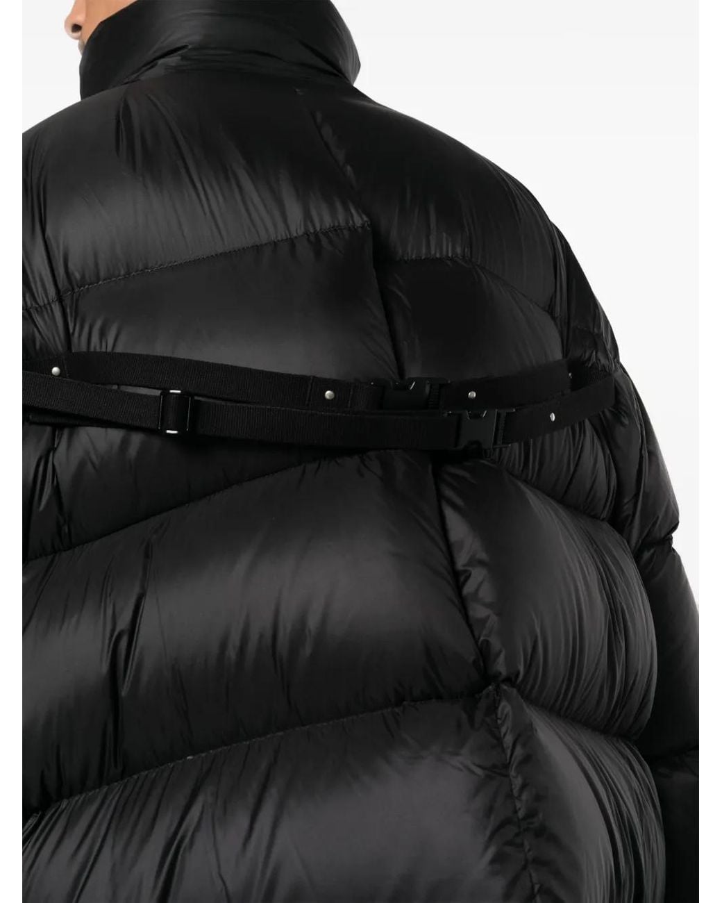 Rick Owens Black Snap-Front Goose Down Puffer for men