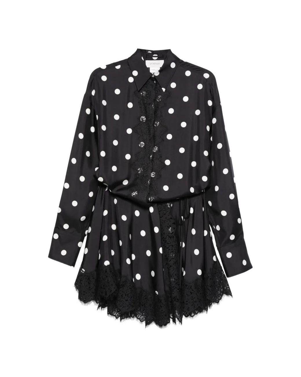 Sportmax Black Silk Mini Dress For
