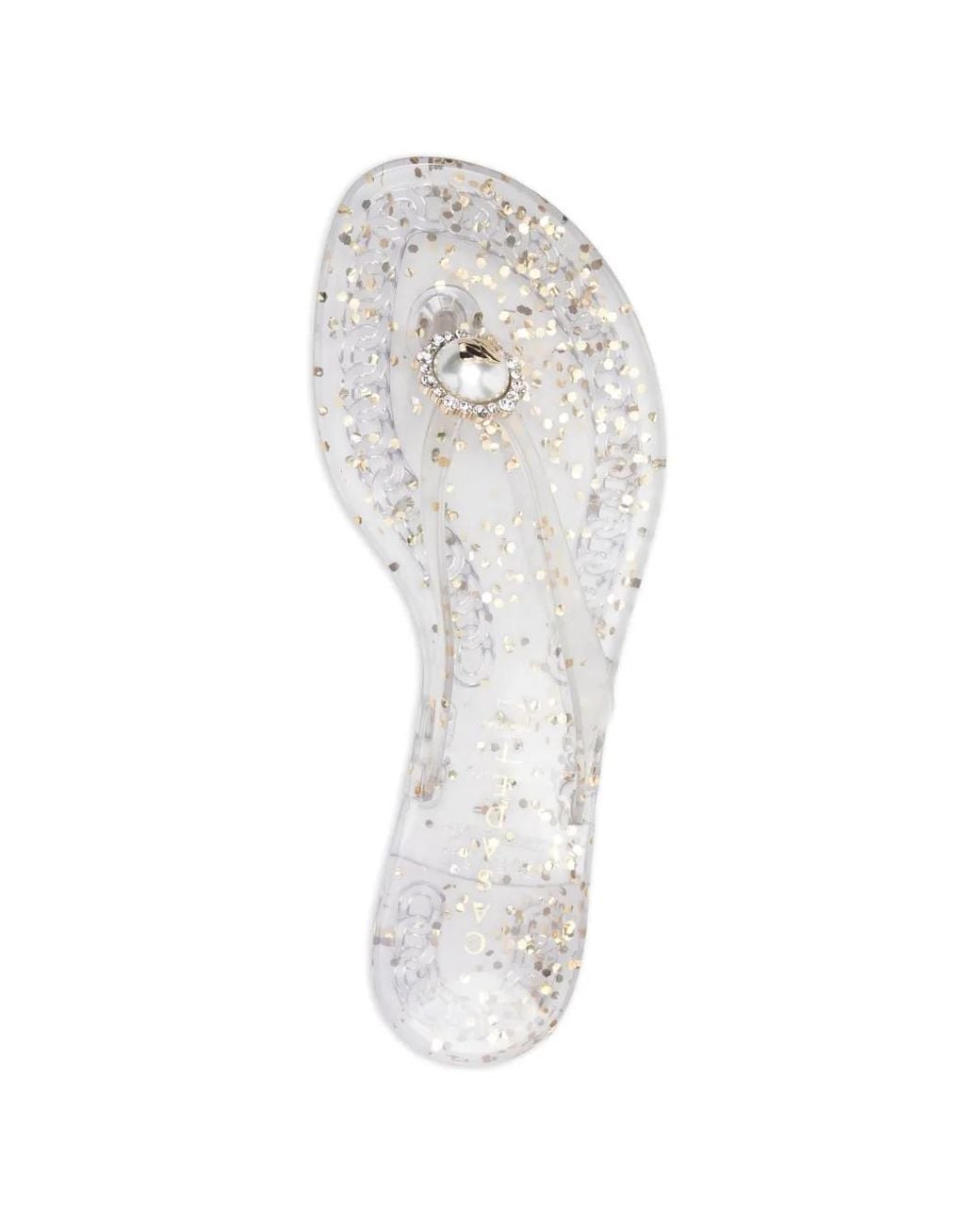 Casadei White Embellishment Sandals