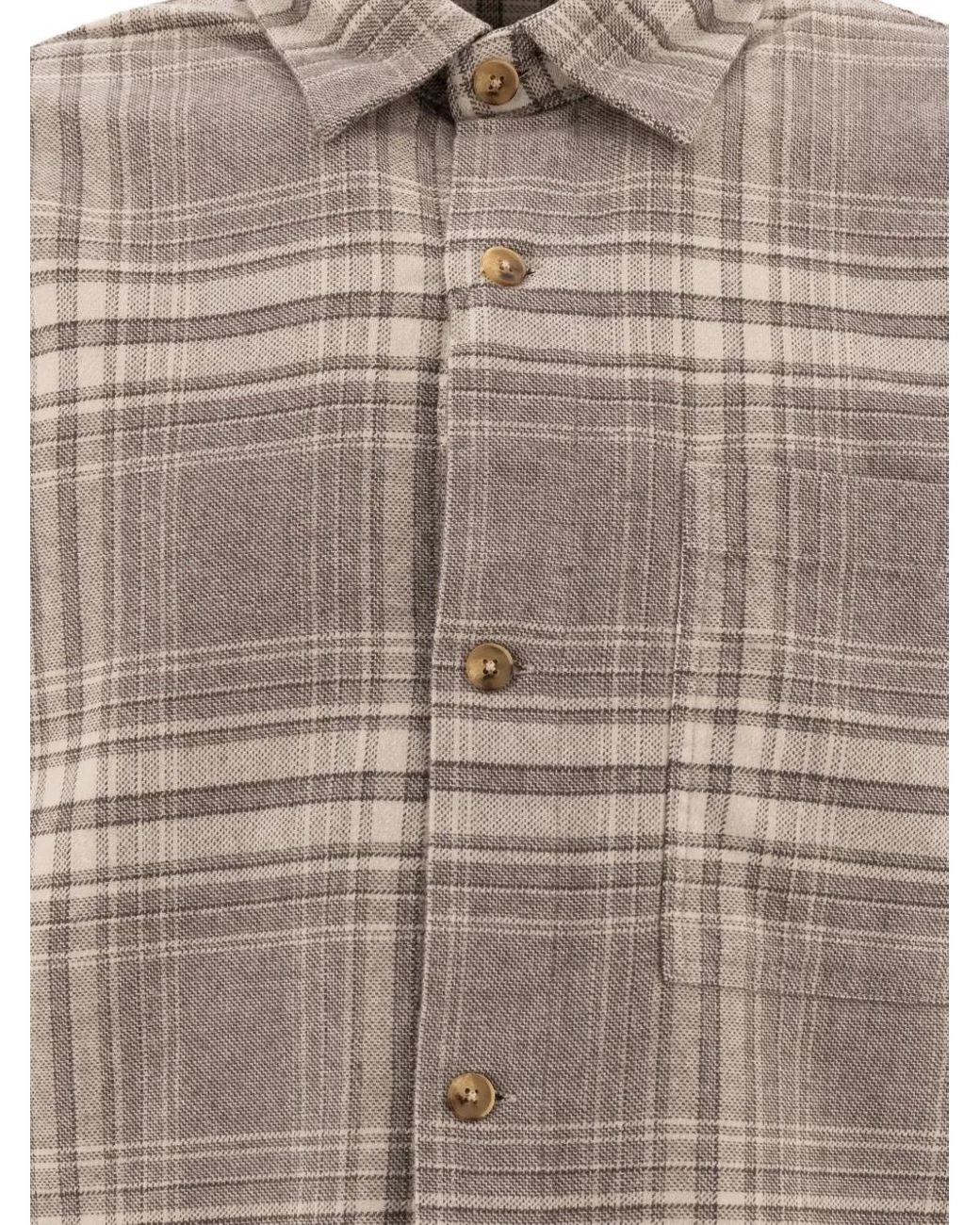 NN07 Gray Adwin Checked Button-Fastening Shirt for men