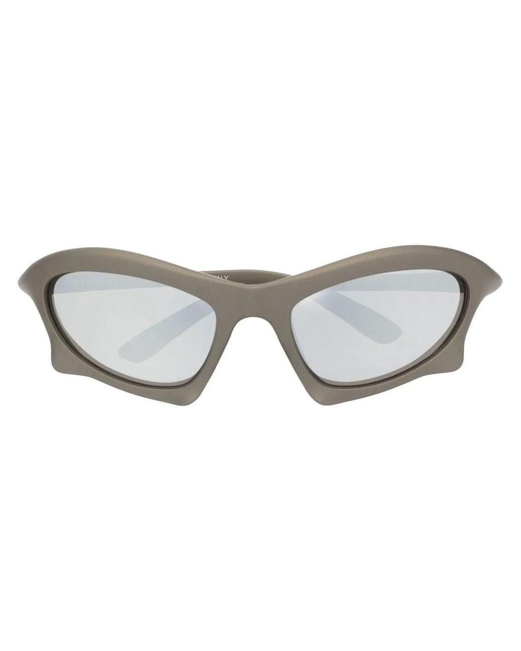 Balenciaga Gray Logo-Print Sunglasses