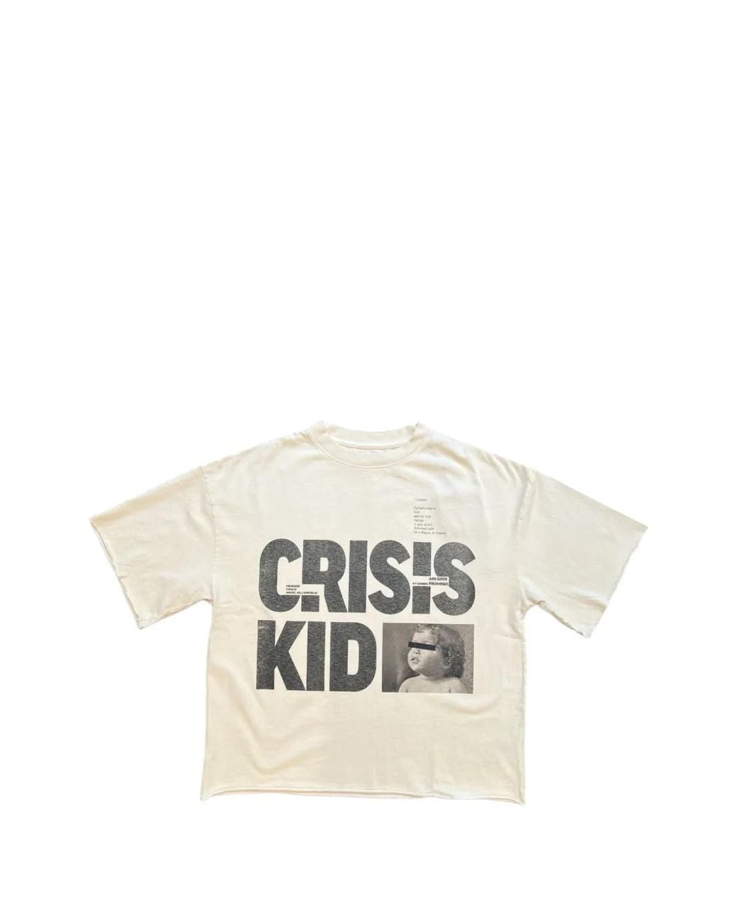 Astrum White Graphic-Print Raw-Cut T-Shirt for men