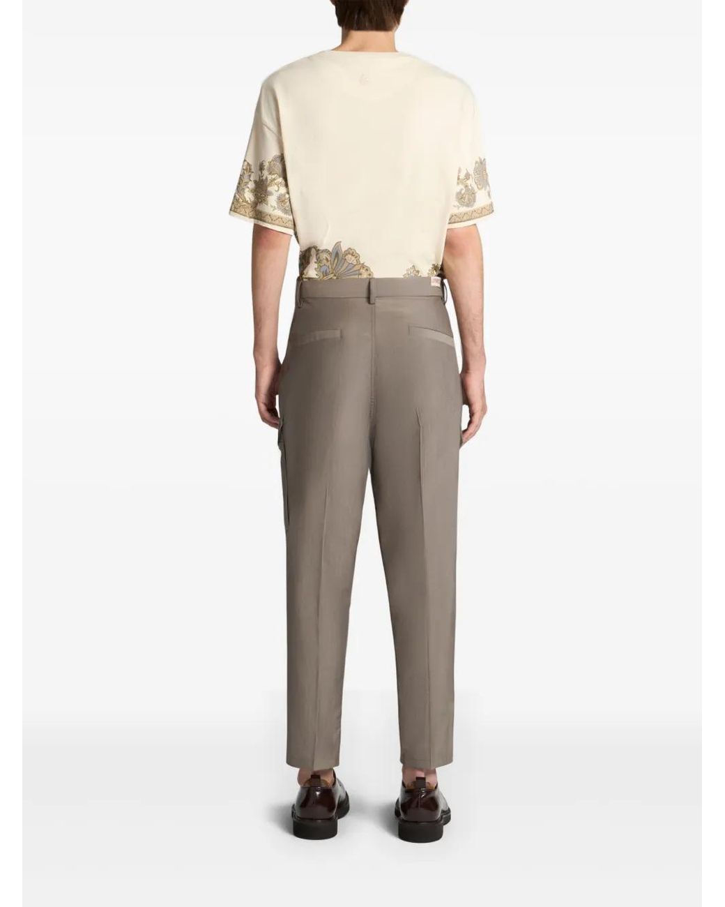Etro Gray Cargo Trousers for men
