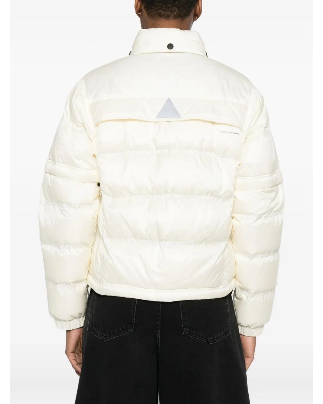 Moncler White Mauduits Short Down Jacket