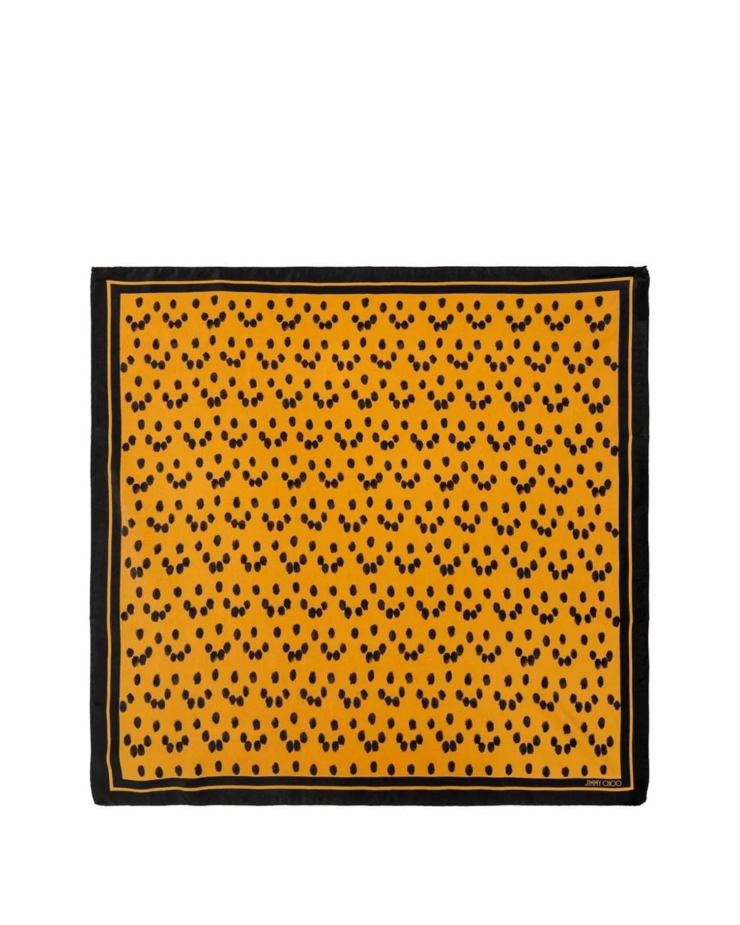 Jimmy Choo Metallic Polka-Dot Silk Scarf