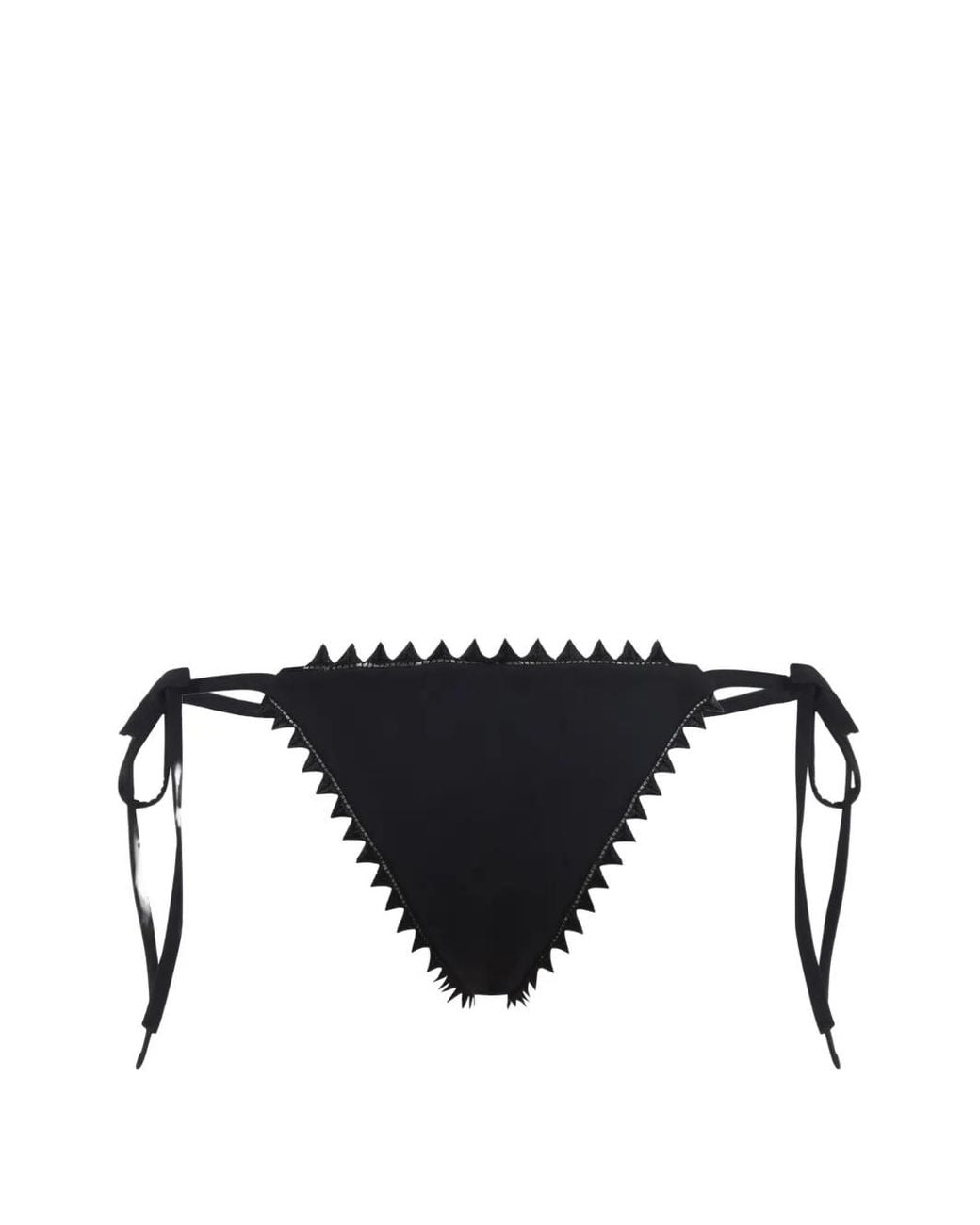 Jacquemus Black Le Bas De Maillot Picot Bikini Bottoms