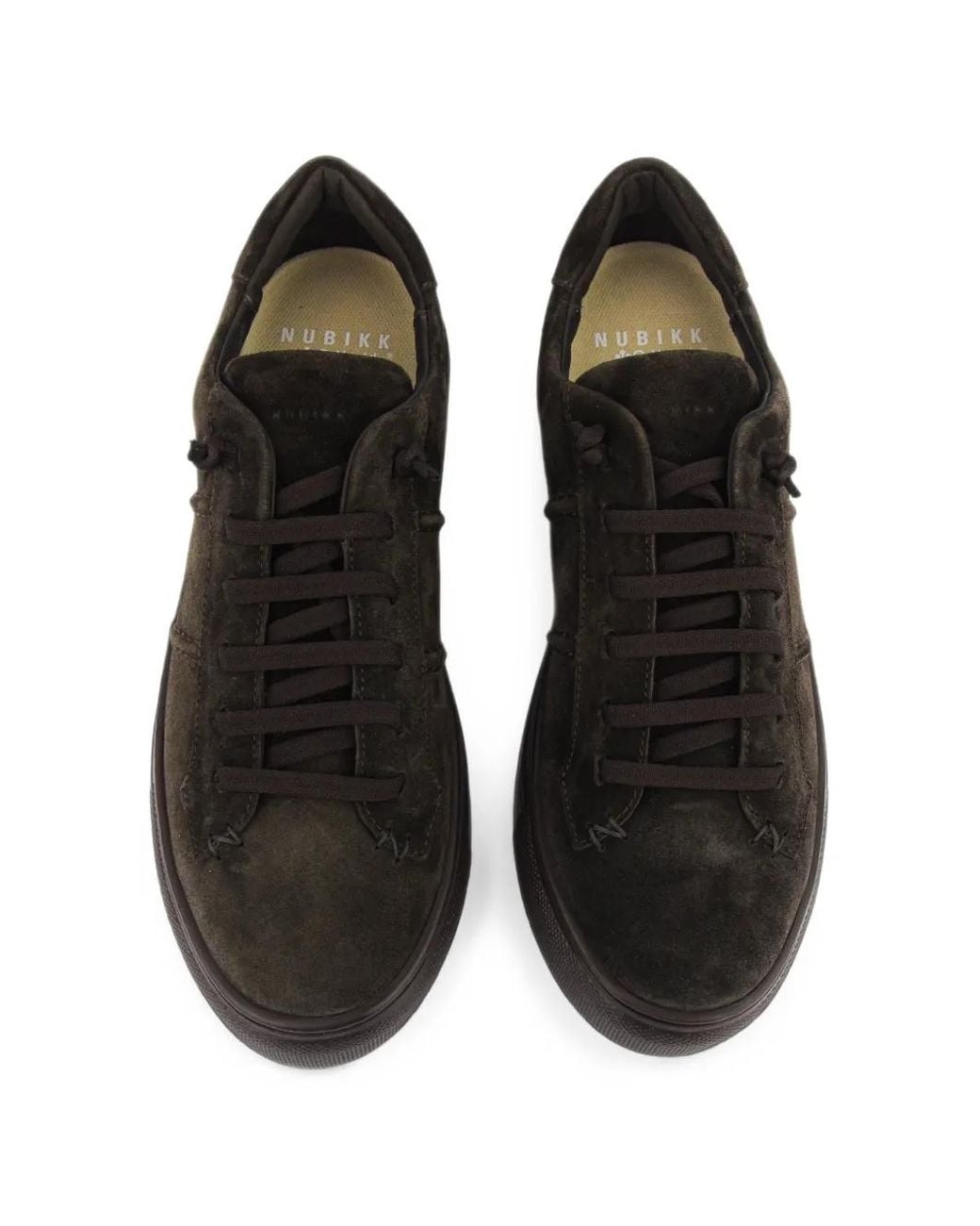 Nubikk Black Jase Ease Suede Sneakers for men