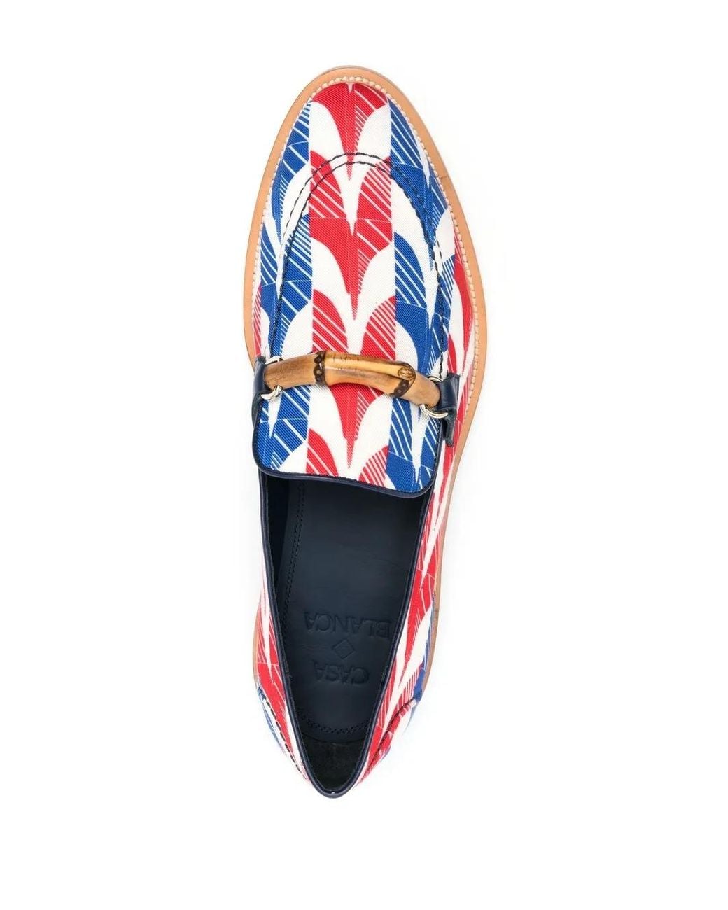 Casablanca White Envelope Leather Loafers for men