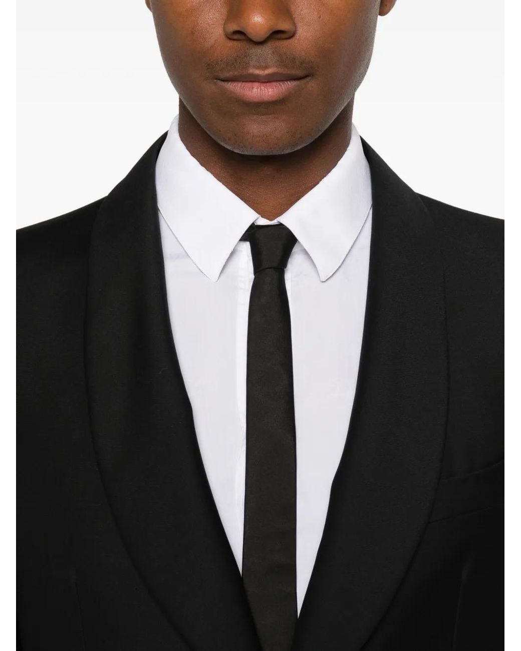 Tagliatore Black Shawl-Lapel Single-Breasted Suit for men