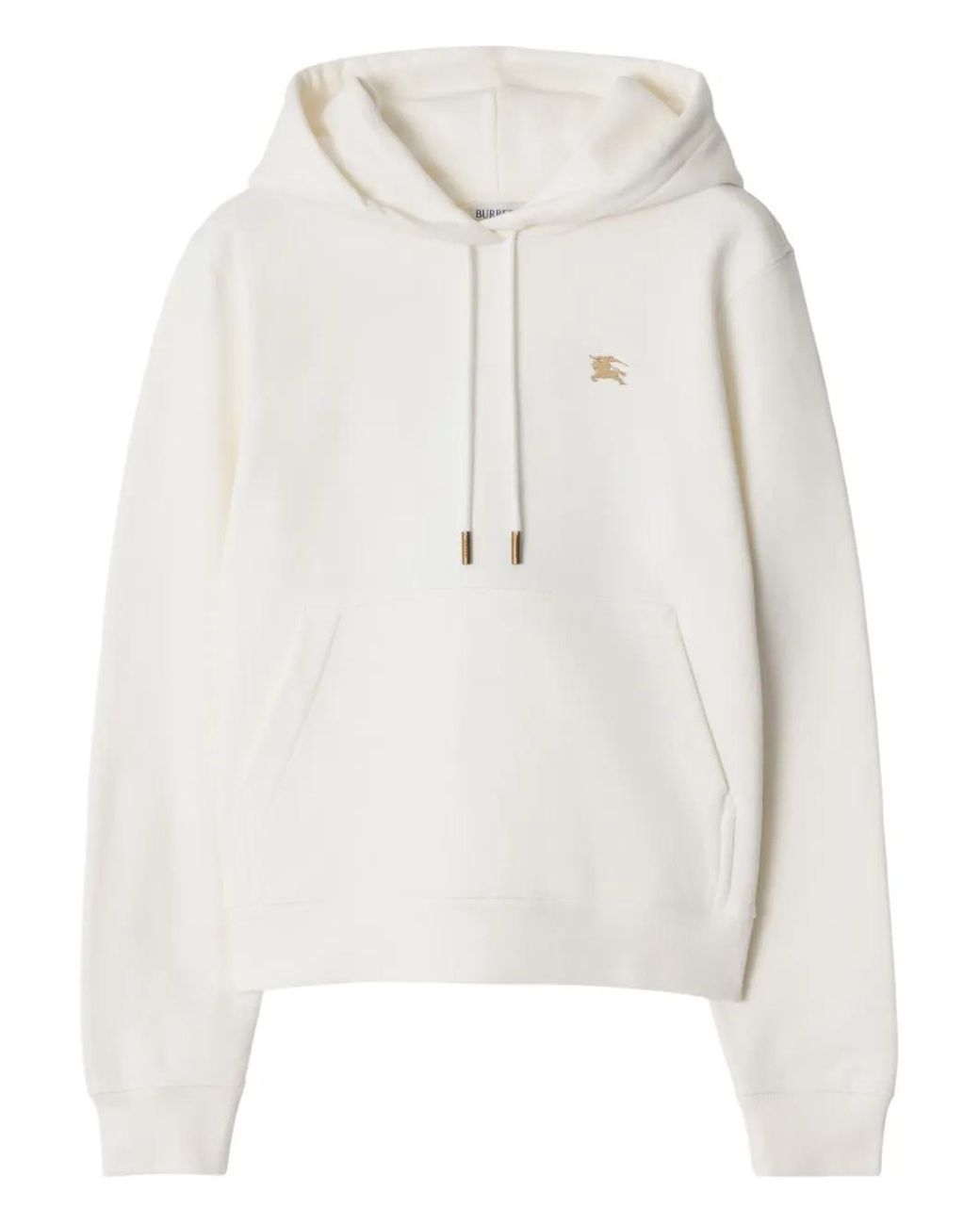 Sudadera Ekd De Algodón Con Capucha Burberry de color White