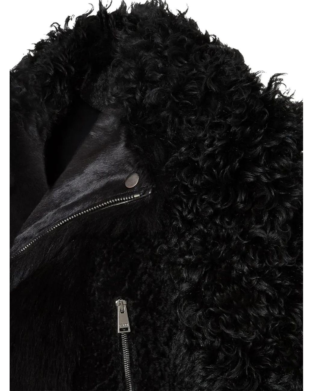 Giacca Biker Nera di Fendi in Black