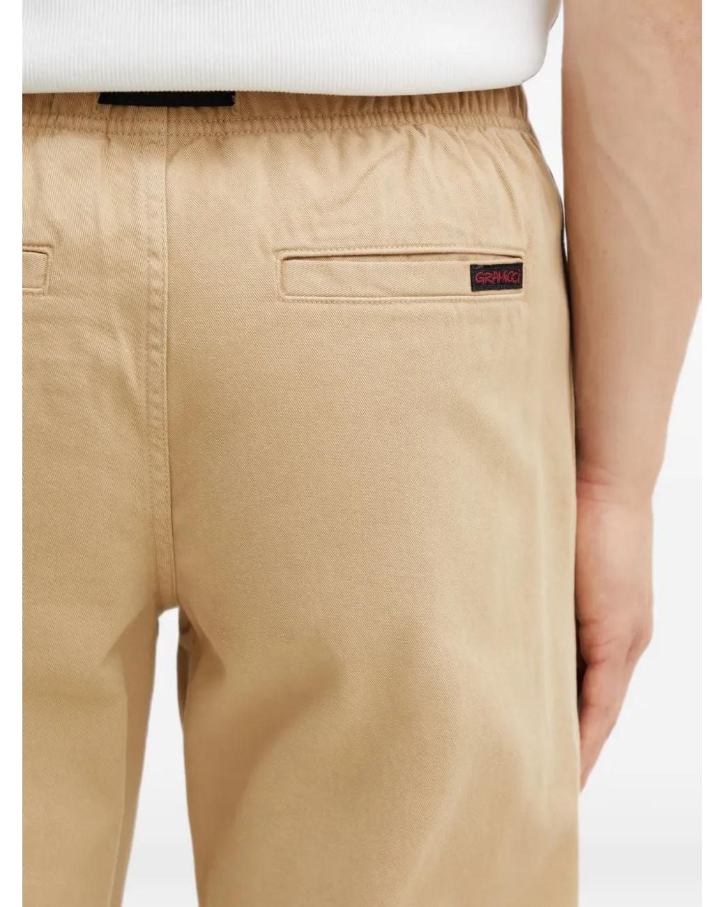 Gramicci Natural Belted Straight-Leg Trousers