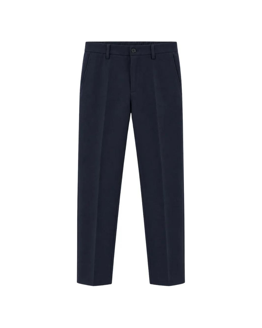 Seventy Blue Elasticated-Waistband Tailored Trousers for men