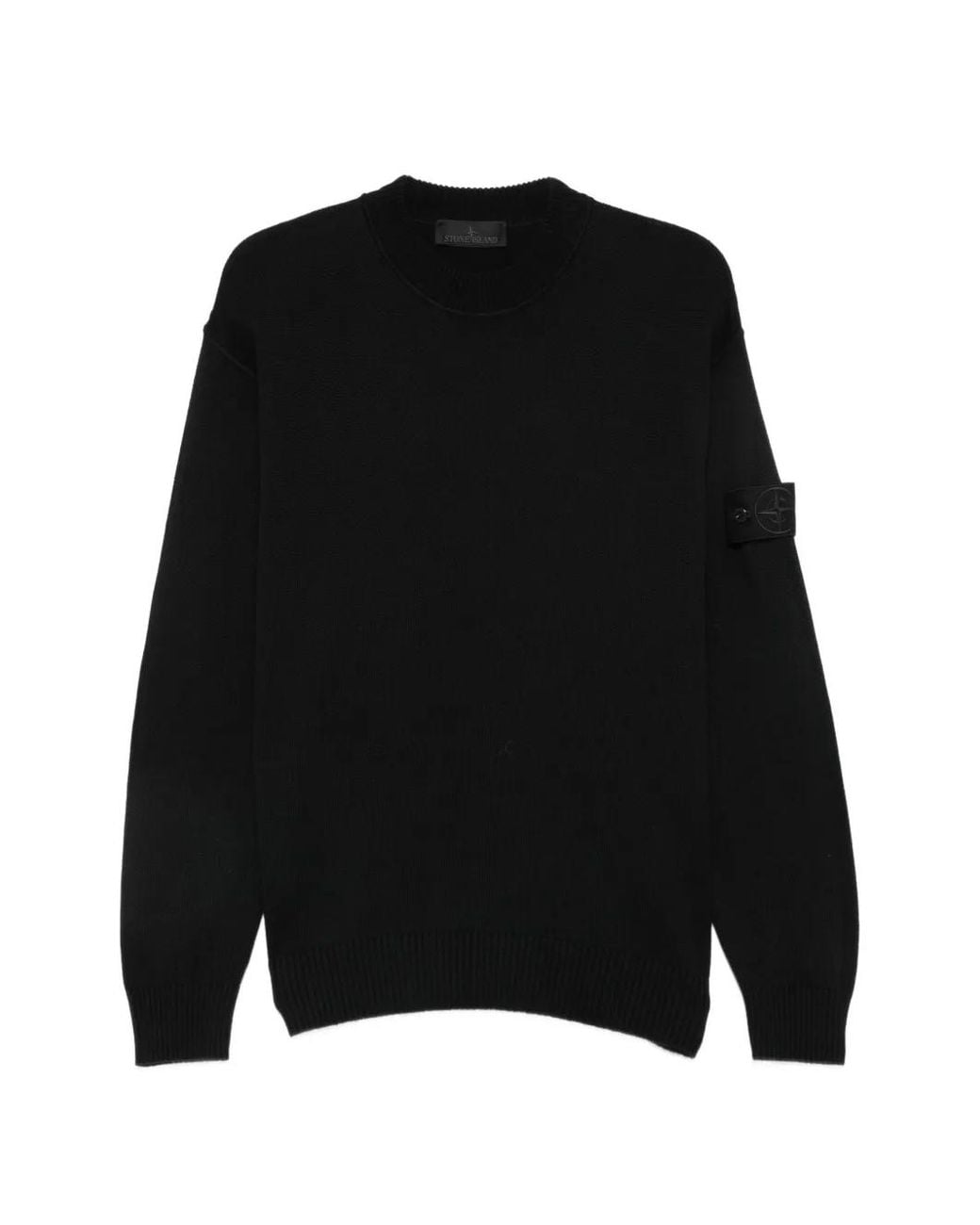 Stone Island Black 5100063 Cotton Cashmere Ghost Piece Sweater for men