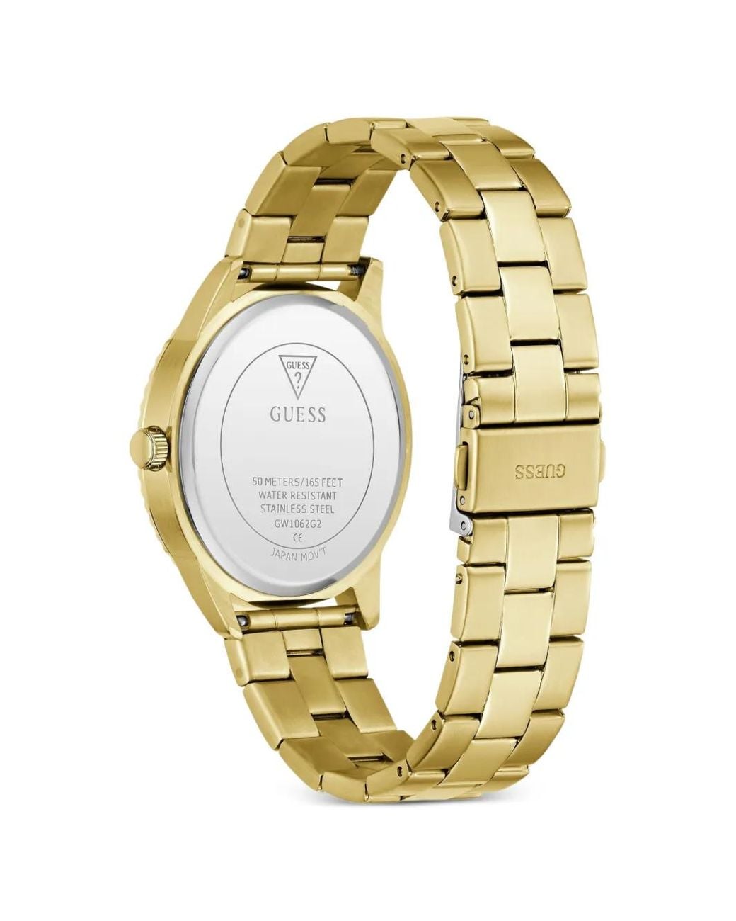 Guess Metallic Tone Analog Watch for men