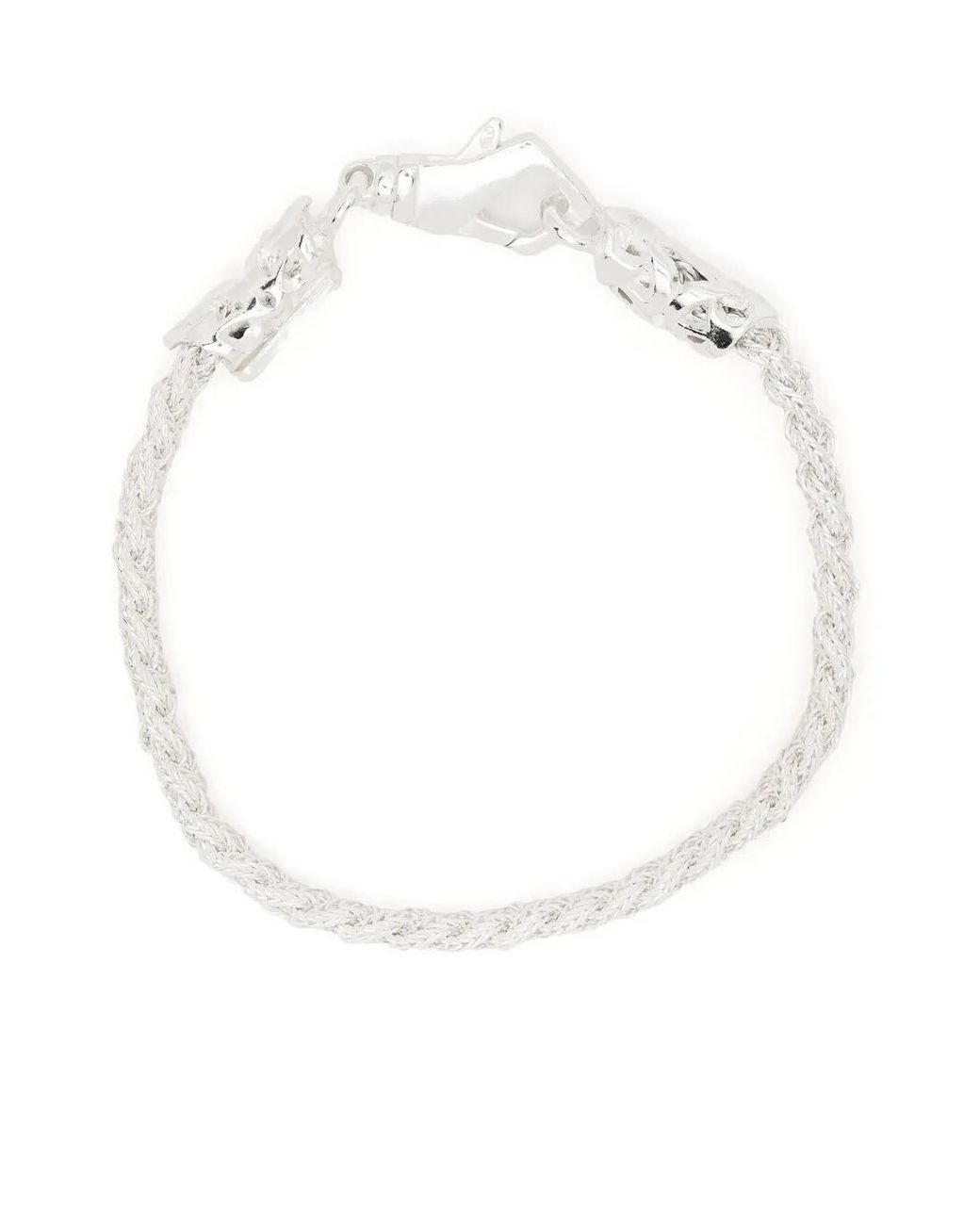 Emanuele Bicocchi White Ice Braided Bracelet