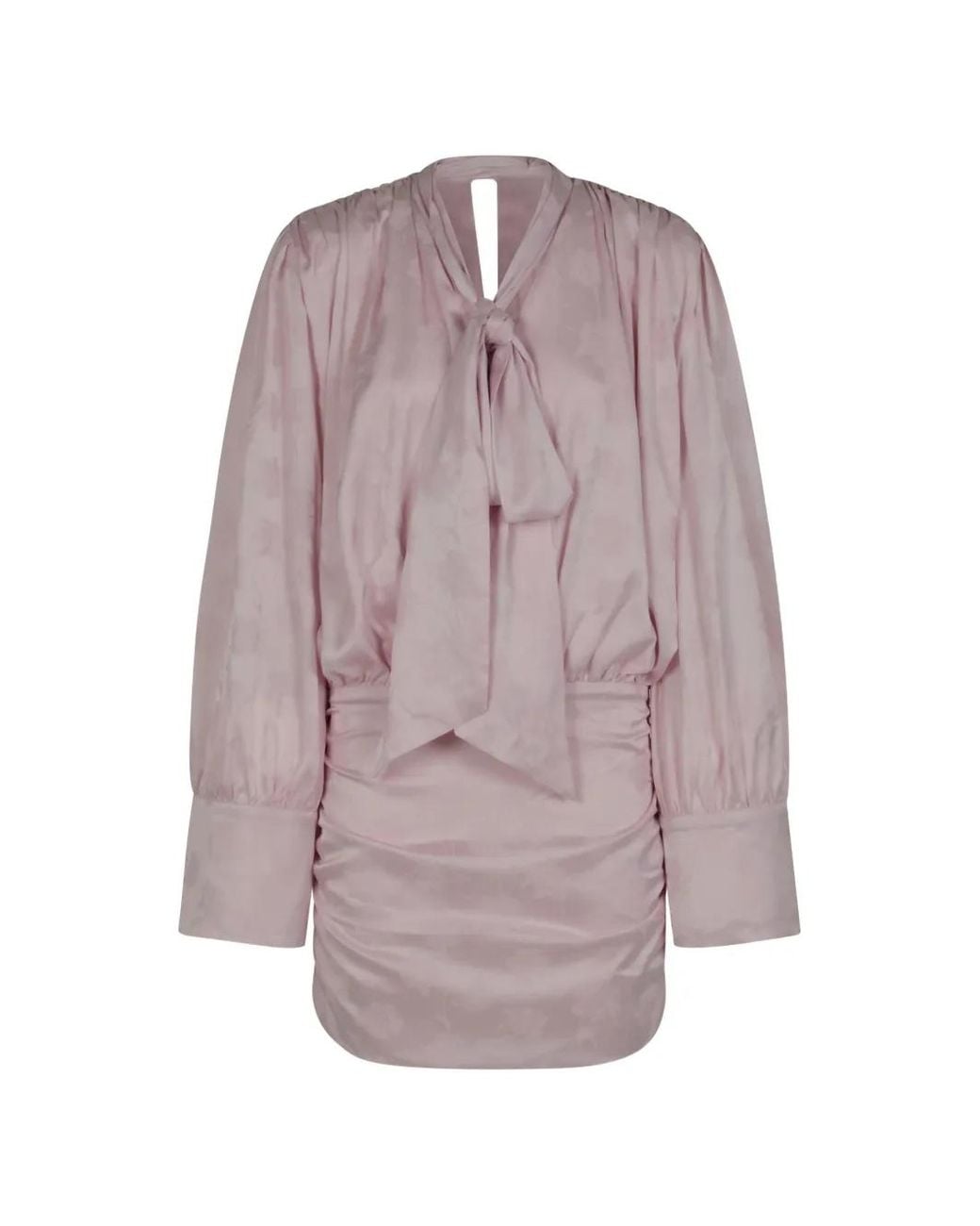 ROTATE BIRGER CHRISTENSEN Purple Ruffle Long-Sleeve Dress