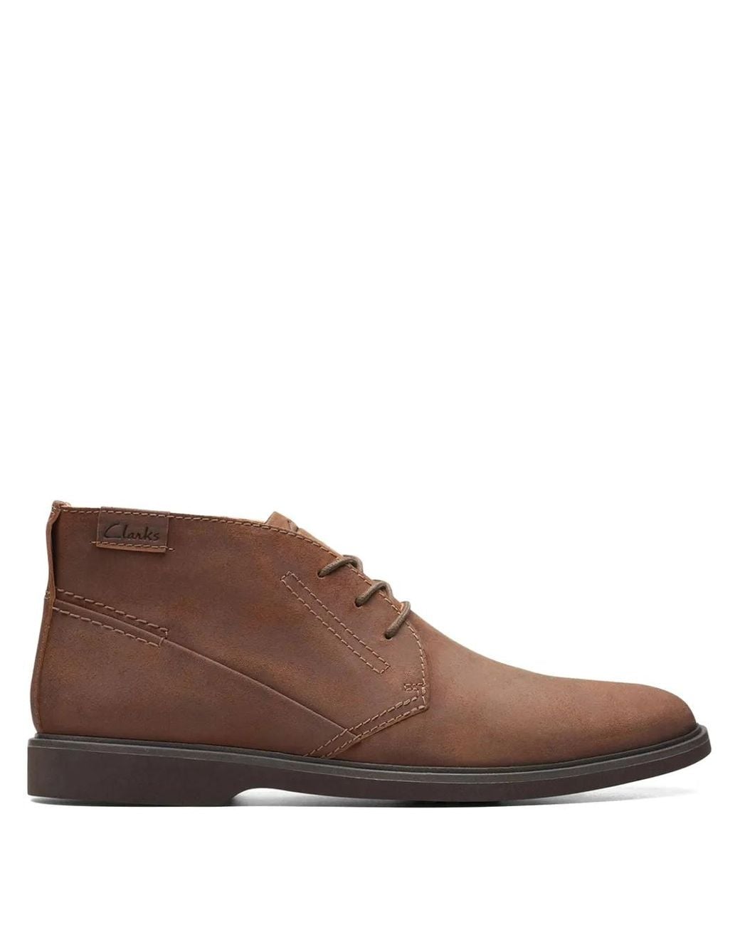 Clarks Brown Malwood Lace-Up Boots for men