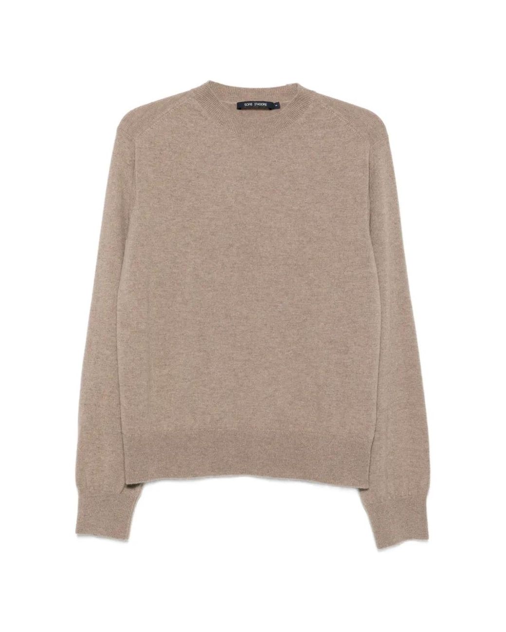 Sofie D'Hoore Natural Crew-Neck Long-Sleeve Sweater