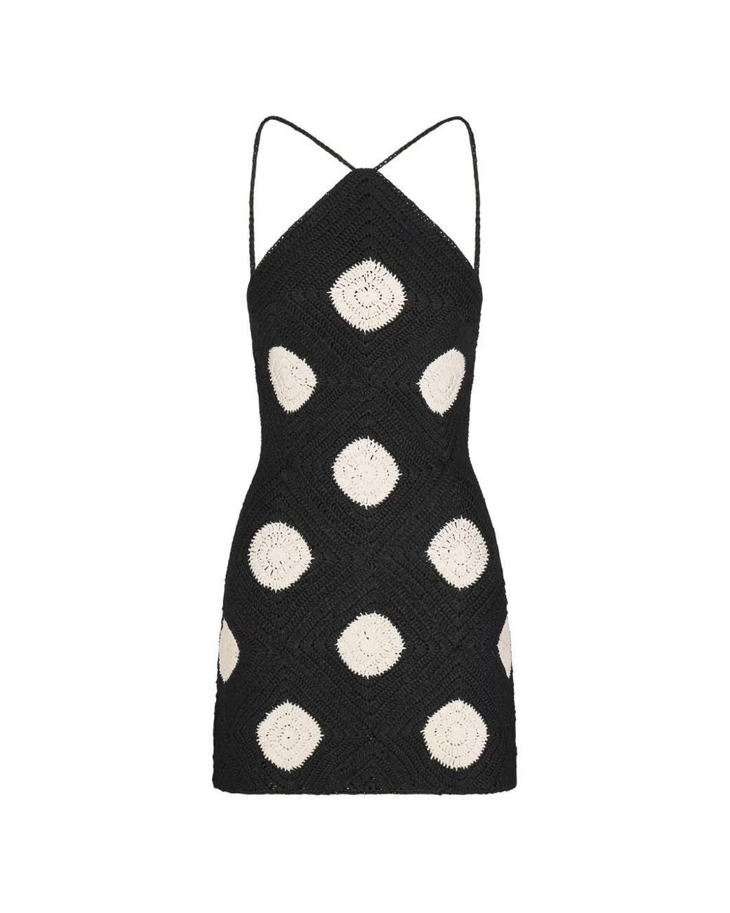 Simon Miller Black Kit Crochet Mini Dress