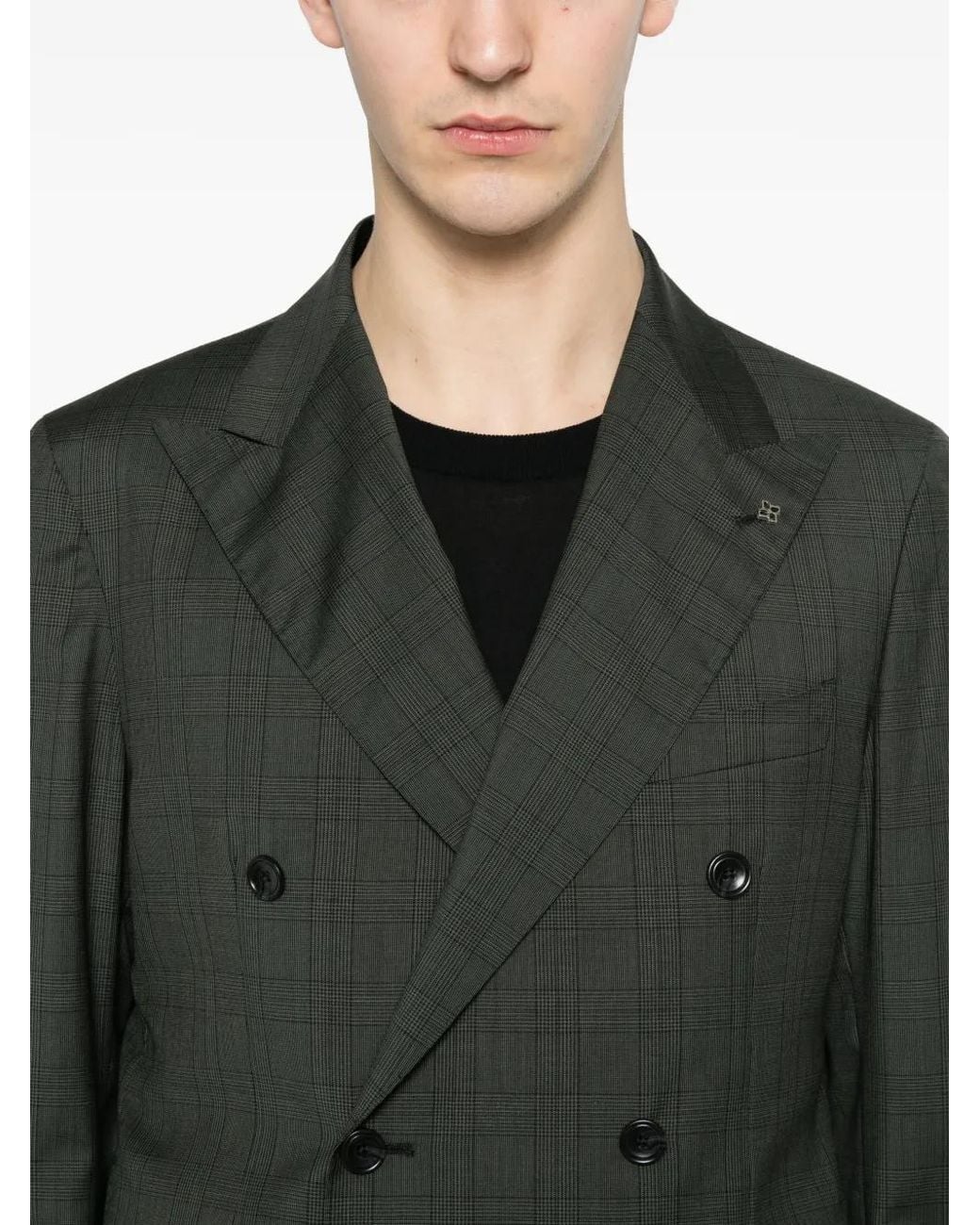 Tagliatore Anzug Mit Windowpane-Muster in Green für Herren