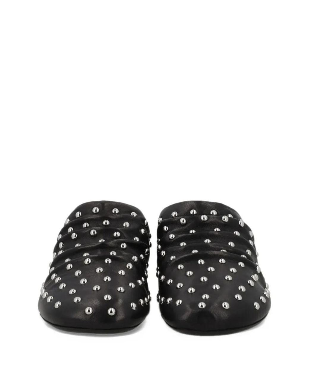 Ash Black Eloise Leather Heeled Mule
