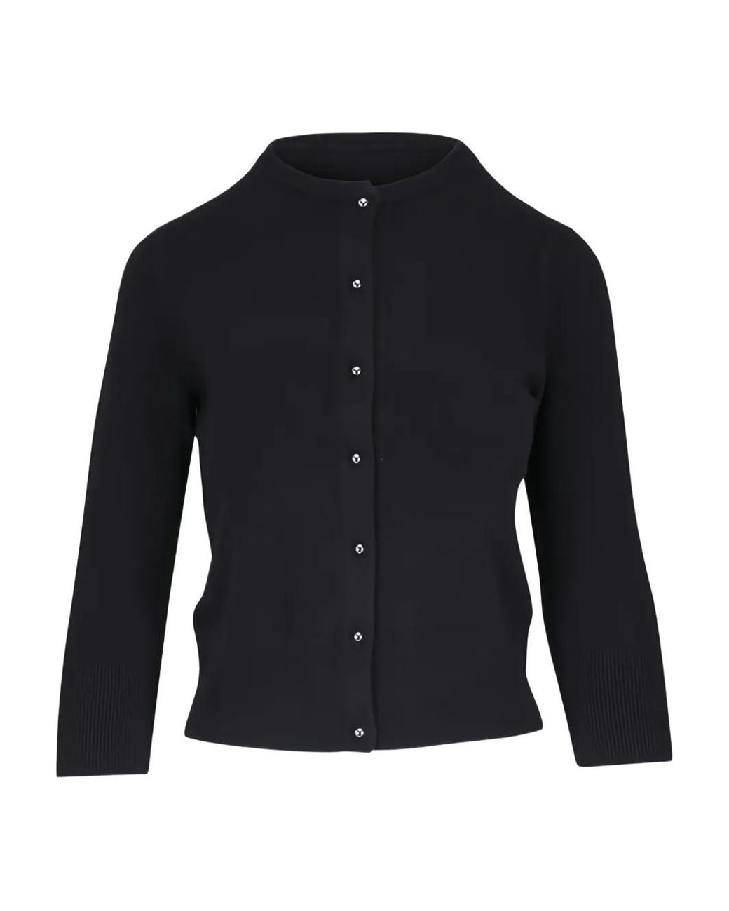 Vince Black Long-Sleeve Cardigan