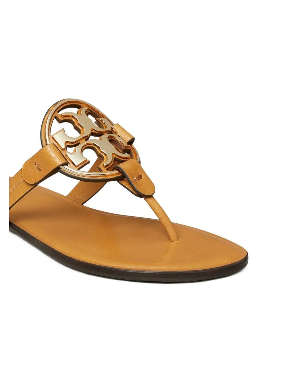 Tory Burch Brown Miller Thong Sandals