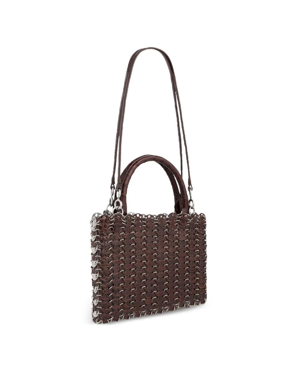 Rabanne Brown 1969 Flip Bag