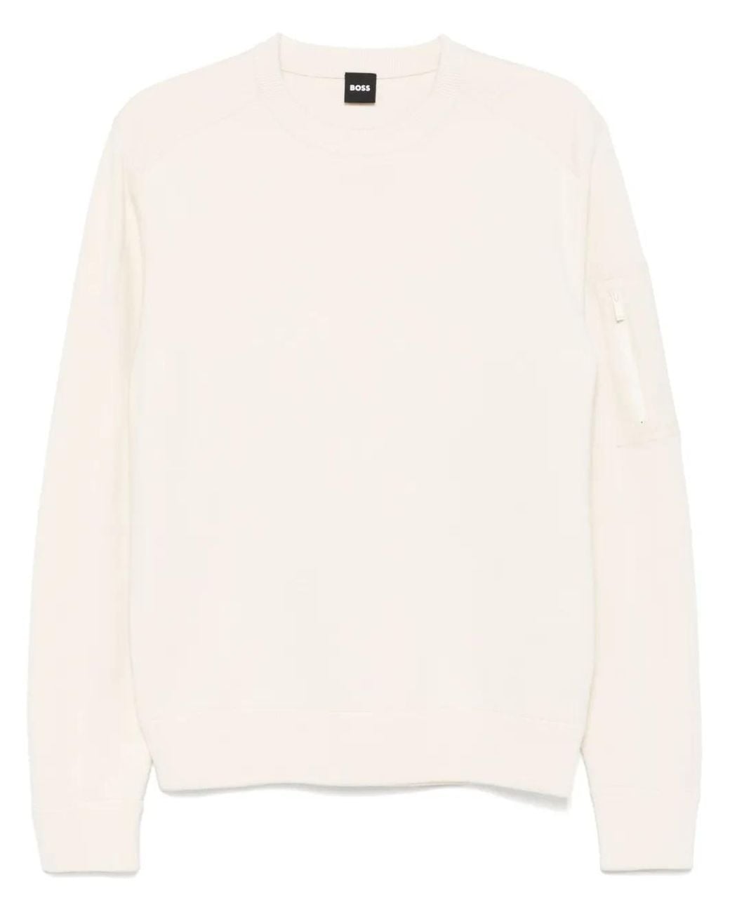 Boss Natural Crew-Neck Sweater for men