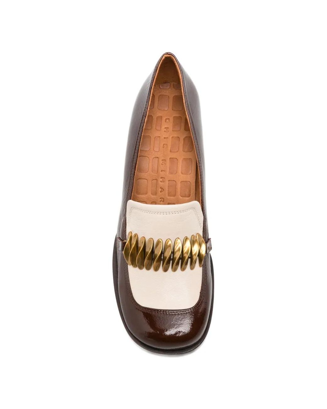 Chie Mihara Brown Tibro Patent-Leather Pumps