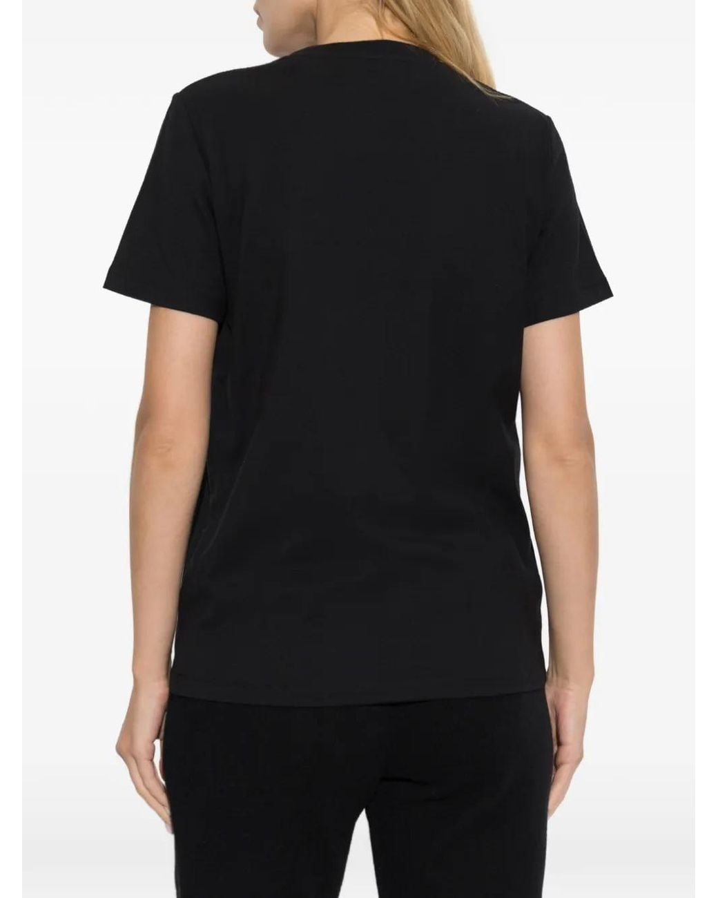Balmain Black Embroidered Logo T-Shirt